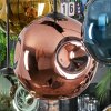Ripoll lampa wisząca, kula świetlna, lampa wisząca niebeieski, chrom, złoty, zielony, miedziany, przydymiony, 8-punktowe