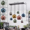 Ripoll Lampa wisząca, Kula świetlna, Lampa wisząca Niebeieski, Chrom, Złoty, Zielony, W kolorze miedzi, Przydymiony, 8-punktowe