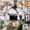 Gastor lampa wisząca, kula świetlna, lampa wisząca bursztynowy, chrom, przezroczysty, przydymiony, 8-punktowe