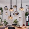 Gastor lampa wisząca, kula świetlna, lampa wisząca bursztynowy, chrom, przezroczysty, przydymiony, 8-punktowe
