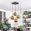 Koyoto lampa wisząca, kula świetlna, lampa wisząca kaskadowa złoty, 4-punktowe