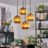 Koyoto lampa wisząca, kula świetlna, lampa wisząca kaskadowa złoty, 4-punktowe