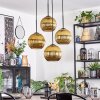 Koyoto lampa wisząca, kula świetlna, lampa wisząca kaskadowa złoty, 4-punktowe