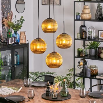 Koyoto Lampa wisząca, Kula świetlna, Lampa wiszącego klastra Złoty, 4-punktowe Koyoto Lampa wisząca, Kula świetlna, Lampa wiszącego klastra Złoty, 4-punktowe