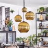 Koyoto lampa wisząca, kula świetlna, lampa wisząca kaskadowa złoty, 4-punktowe