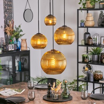 Koyoto Lampa wisząca, Kula świetlna, Lampa wiszącego klastra Złoty, 4-punktowe