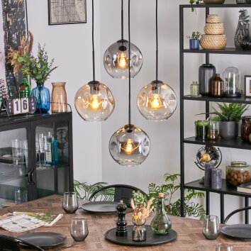 Ripoll Lampa wisząca, Kula świetlna, Lampa wiszącego klastra W kolorze bursztynu, Przezroczysty, Przydymiony, 4-punktowe Ripoll Lampa wisząca, Kula świetlna, Lampa wiszącego klastra W kolorze bursztynu, Przezroczysty, Przydymiony, 4-punktowe