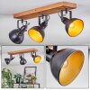 Hagan Lampa sufitowa, Spot sufitowy Ecru, Czarny, 3-punktowe