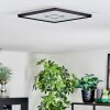 Simonstorp Lampa sufitowa, Panel LED Czarny, Biały, 1-punktowy
