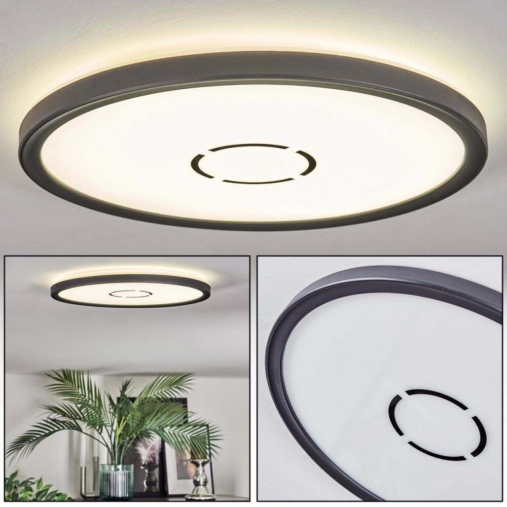 Simonstorp Lampa sufitowa, Panel LED Czarny, Biały, 1-punktowy main product photo