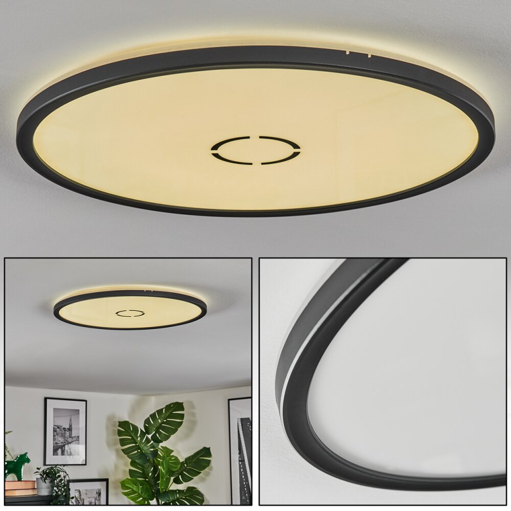 Simonstorp Lampa sufitowa, Panel LED Czarny, Biały, 1-punktowy main product photo