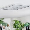 Simonstorp Lampa sufitowa, Panel LED Srebrny, Biały, 1-punktowy