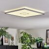Simonstorp Lampa sufitowa, Panel LED Srebrny, Biały, 1-punktowy