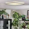 Simonstorp Lampa sufitowa, Panel LED Srebrny, Biały, 1-punktowy