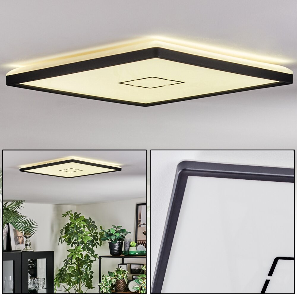 Simonstorp Lampa sufitowa, Panel LED Czarny, Biały, 1-punktowy main product photo
