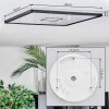 Simonstorp Lampa sufitowa, Panel LED Czarny, Biały, 1-punktowy
