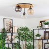 Koyoto lampa sufitowa, kula świetlna 40 cm kolory naturalne, czarny, 3-punktowe