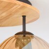 Koyoto lampa sufitowa, kula świetlna 40 cm kolory naturalne, czarny, 3-punktowe