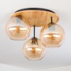 Koyoto Lampa sufitowa, Kula świetlna 40 cm Ecru, Czarny, 3-punktowe