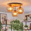 Koyoto Lampa sufitowa, Kula świetlna 40 cm Ecru, Czarny, 3-punktowe