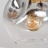 Ripoll lampa sufitowa, kula świetlna kolory naturalne, czarny, 3-punktowe