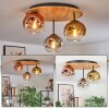 Ripoll Lampa sufitowa, Kula świetlna Ecru, Czarny, 3-punktowe