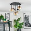 Koyoto Lampa sufitowa, Kula świetlna 45 cm W kolorze bursztynu, Przezroczysty, Przydymiony, 5-punktowe