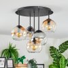 Koyoto Lampa sufitowa, Kula świetlna 45 cm W kolorze bursztynu, Przezroczysty, Przydymiony, 5-punktowe