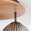 Koyoto lampa sufitowa, kula świetlna 40 cm kolory naturalne, czarny, 3-punktowe