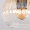 Koyoto lampa sufitowa, kula świetlna 40 cm kolory naturalne, czarny, 3-punktowe