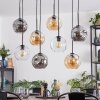 Ripoll lampa wisząca, kula świetlna, lampa wisząca bursztynowy, przezroczysty, przydymiony, 8-punktowe
