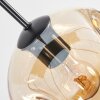 Ripoll lampa wisząca, kula świetlna, lampa wisząca bursztynowy, przezroczysty, przydymiony, 8-punktowe
