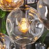 Ripoll lampa wisząca, kula świetlna, lampa wisząca bursztynowy, przezroczysty, przydymiony, 8-punktowe