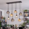 Ripoll lampa wisząca, kula świetlna, lampa wisząca bursztynowy, przezroczysty, przydymiony, 8-punktowe