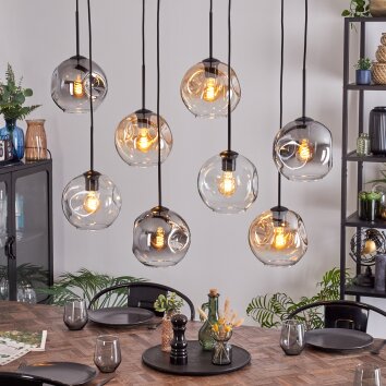 Ripoll Lampa wisząca, Kula świetlna, Lampa wisząca W kolorze bursztynu, Przezroczysty, Przydymiony, 8-punktowe Ripoll Lampa wisząca, Kula świetlna, Lampa wisząca W kolorze bursztynu, Przezroczysty, Przydymiony, 8-punktowe
