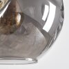 Ripoll lampa wisząca, kula świetlna, lampa wisząca bursztynowy, przydymiony, 8-punktowe