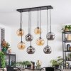 Ripoll Lampa wisząca, Kula świetlna, Lampa wisząca W kolorze bursztynu, Przydymiony, 8-punktowe