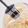 Ripoll Lampa wisząca, Kula świetlna, Lampa wisząca W kolorze bursztynu, Przydymiony, 8-punktowe