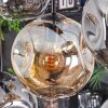 Ripoll Lampa wisząca, Kula świetlna, Lampa wisząca W kolorze bursztynu, Przydymiony, 8-punktowe