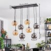 Ripoll Lampa wisząca, Kula świetlna, Lampa wisząca W kolorze bursztynu, Przydymiony, 8-punktowe