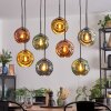Ripoll lampa wisząca, kula świetlna, lampa wisząca niebeieski, złoty, zielony, miedziany, 8-punktowe
