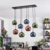 Koyoto lampa wisząca, kula świetlna, lampa wisząca niebeieski, zielony, miedziany, 8-punktowe