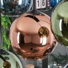 Koyoto lampa wisząca, kula świetlna, lampa wisząca niebeieski, zielony, miedziany, 8-punktowe