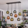 Koyoto lampa wisząca, kula świetlna, lampa wisząca niebeieski, zielony, miedziany, 8-punktowe