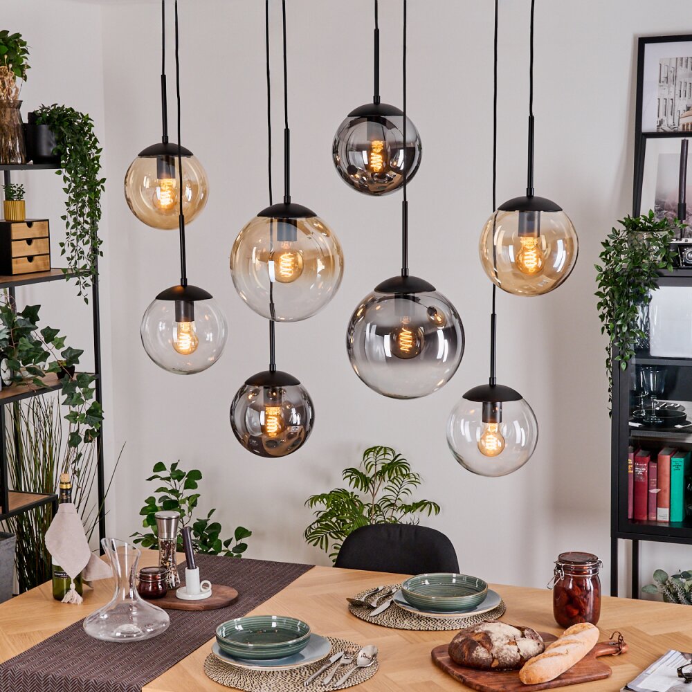 Gastor Lampa wisząca, Kula świetlna, Lampa wisząca W kolorze bursztynu, Przezroczysty, Przydymiony, 8-punktowe main product photo