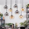 Ripoll lampa wisząca, kula świetlna, lampa wisząca bursztynowy, przezroczysty, przydymiony, 8-punktowe