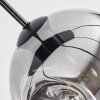 Ripoll lampa wisząca, kula świetlna, lampa wisząca bursztynowy, przezroczysty, przydymiony, 8-punktowe