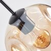 Ripoll lampa wisząca, kula świetlna, lampa wisząca bursztynowy, przezroczysty, przydymiony, 8-punktowe