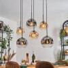 Ripoll Lampa wisząca, Kula świetlna, Lampa wisząca W kolorze bursztynu, Przezroczysty, Przydymiony, 6-punktowe