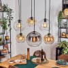 Koyoto lampa wisząca, kula świetlna, lampa wisząca bursztynowy, przezroczysty, przydymiony, 6-punktowe